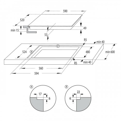 Индукционная варочная панель Gorenje GI6442BSCE (черный) 8