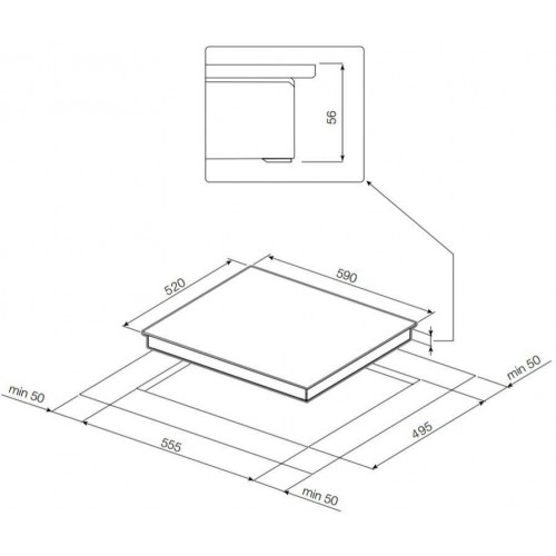 Индукционная варочная панель Graude IK 60.0 AC (бежевый) 6