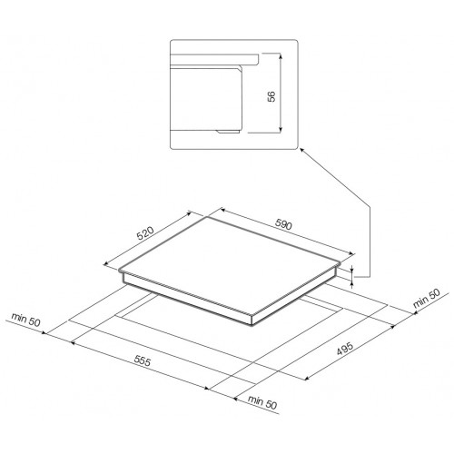 Индукционная варочная панель GRAUDE IK 60.0 AW (черный) 1