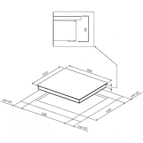 Индукционная варочная панель GRAUDE IK 60.0 AW (черный) 2