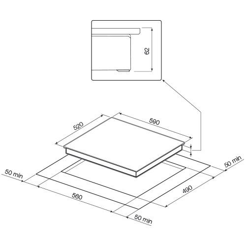 Индукционная варочная панель Graude IK 60.0 KEL (бежевый) 4