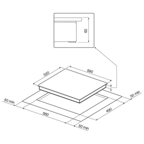 Индукционная варочная панель GRAUDE IK 60.1 (черный) 8