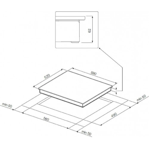 Индукционная варочная панель GRAUDE IK 60.1E (черный) 1