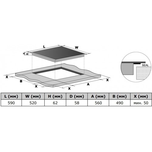Индукционная варочная панель GRAUDE IK 60.1E (черный) 2