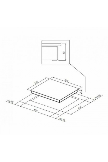 Индукционная варочная панель GRAUDE IK 60.1F (черный) 3