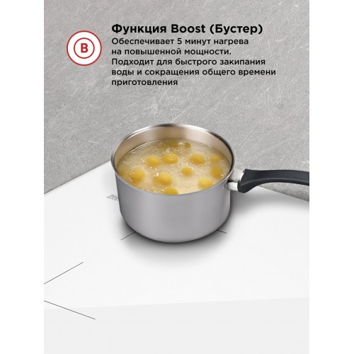 Индукционная варочная панель HOMSair HIC64SWH Inverter (белый) 2