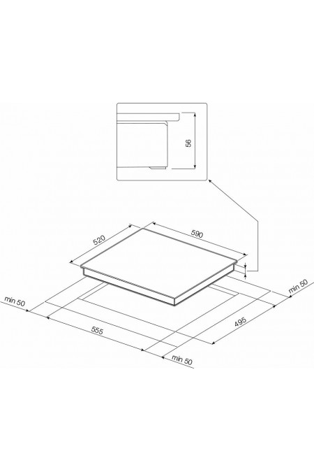 Индукционная варочная панель Korting HI 32021 B (черный) 1