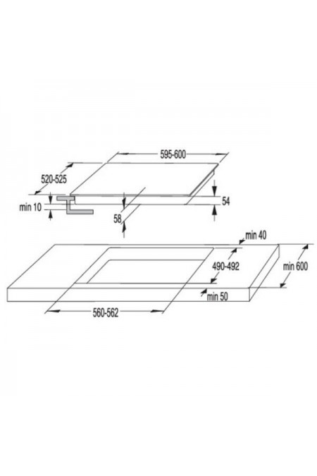 Индукционная варочная панель Korting HI 64044 B (черный) 2