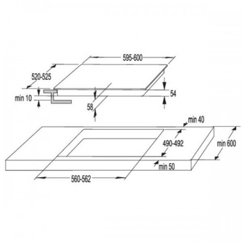 Индукционная варочная панель Korting HI 64044 B (черный) 2