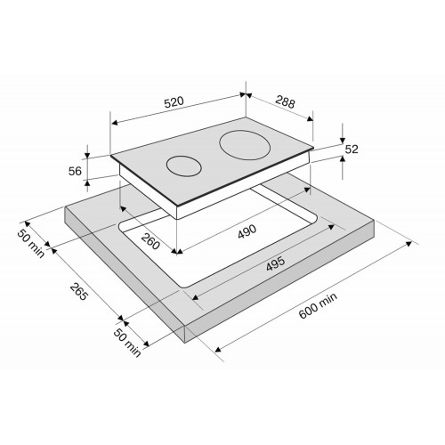Индукционная варочная панель Krona FORTE 30 BL (черный) 9