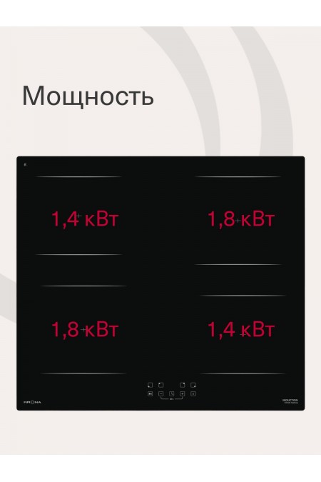 Индукционная варочная панель Krona REMO 60 BL (черный) 1