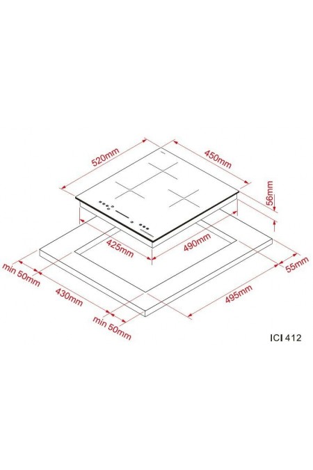 Индукционная варочная панель Kuppersberg ICI 412 (черный) 2