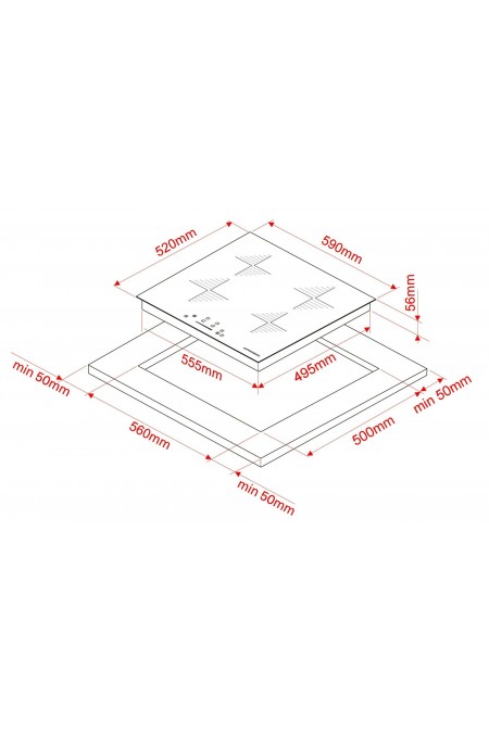 Индукционная варочная панель Kuppersberg ICI 604 (черный) 2