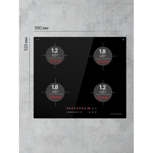 Индукционная варочная панель Kuppersberg ICI 607 (черный) 1