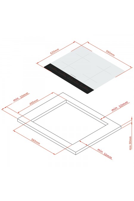Индукционная варочная панель Kuppersberg ICI 622 W (белый) 1