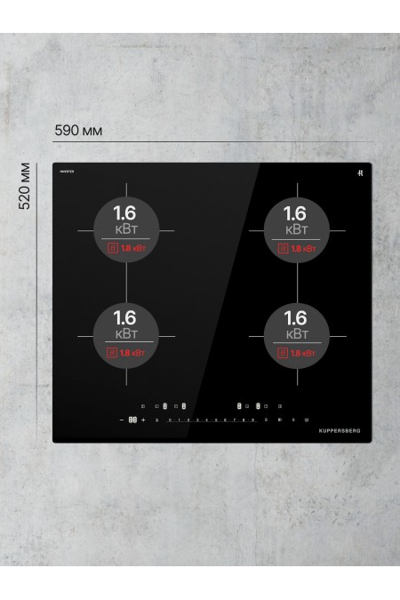 Индукционная варочная панель Kuppersberg ICI 626 (черный) 3