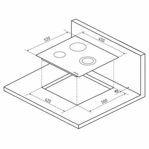 Индукционная варочная панель Kuppersberg ICO 402 (черный) 1