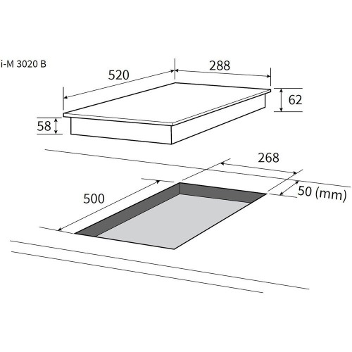 Индукционная варочная панель NordFrost i-M 3020 B (черный) 6