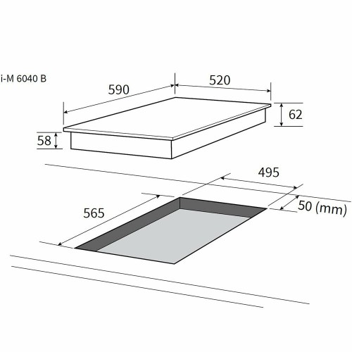 Индукционная варочная панель NordFrost i-M 6040 B (черный) 4