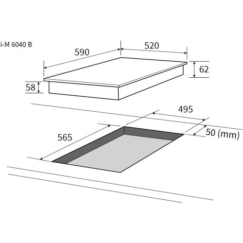 Индукционная варочная панель NordFrost i-M 6040 B (черный) 5