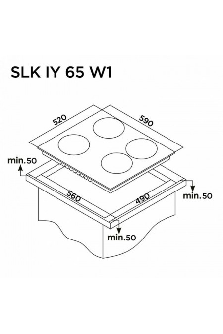 Индукционная варочная панель Schaub Lorenz SLK IY65W1 (черный) 2