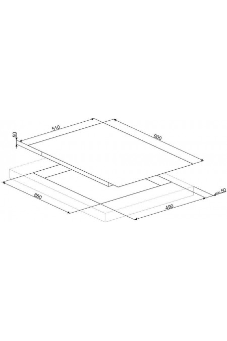 Индукционная варочная панель Smeg SI2M7953DW (белый) 9