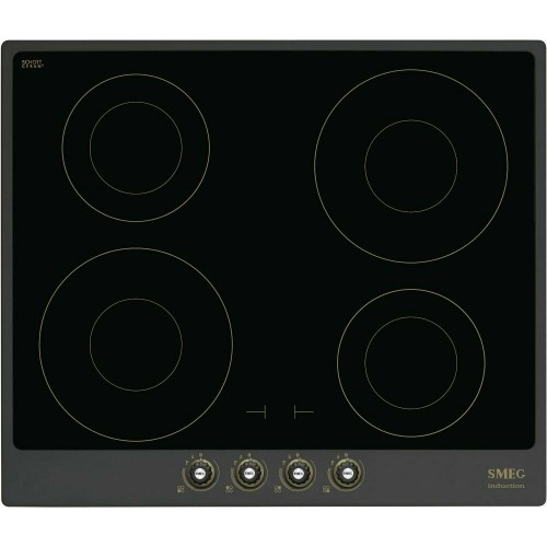Индукционная варочная панель Smeg SI764AOM (черный) 