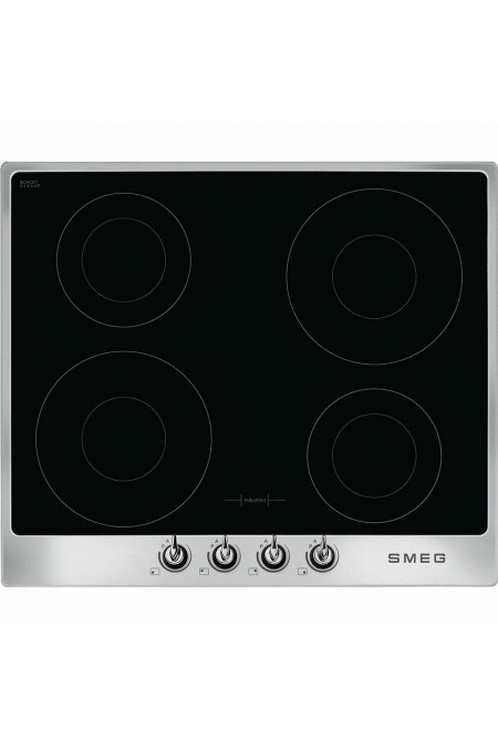 Индукционная варочная панель Smeg SI964XM (черный/рамка нержавеющая сталь) 