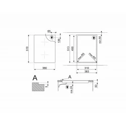 Индукционная варочная панель Smeg SIM6323R (черный)