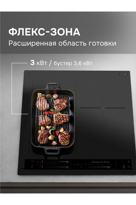 индукционная варочная панель Zigmund Shtain CI 24.4 B (черный) 2