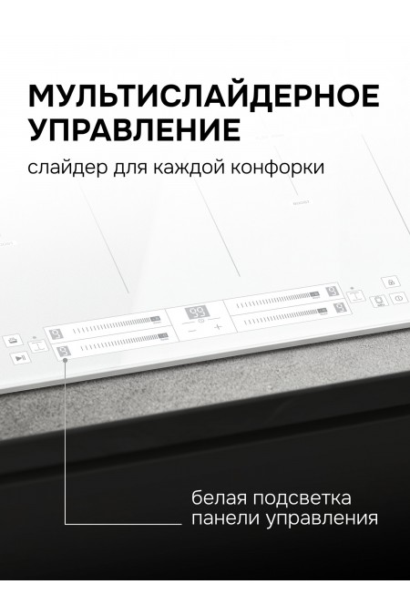 Индукционная варочная панель Zigmund Shtain CI 24.6 W (белый) 3