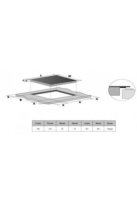 Индукционная варочная поверхность Weissgauff HI 632 W (белый) 1