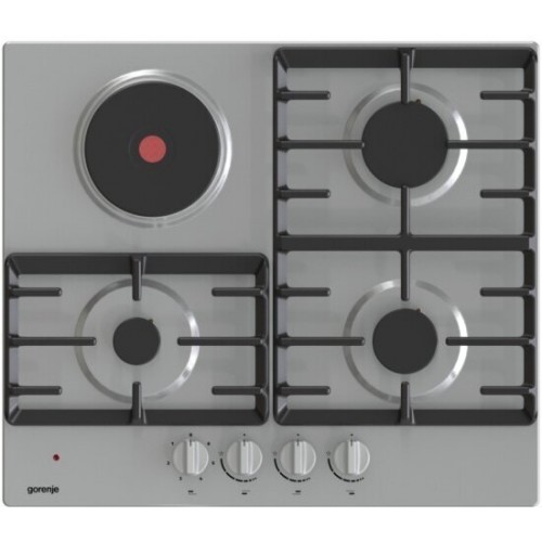 Комбинированная варочная панель Gorenje GE681X (серебристый) 