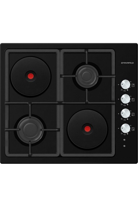 Комбинированная варочная панель MAUNFELD EEHE 64.5EB/KG (черный) 