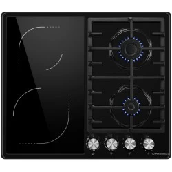 Комбинированная варочная панель Maunfeld EEHE.642VC.3CB/KG (черный)