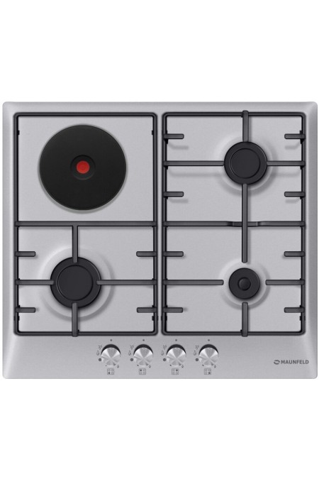 Комбинированная варочная панель MAUNFELD EEHS 64.3CS/KG (серебристый) 