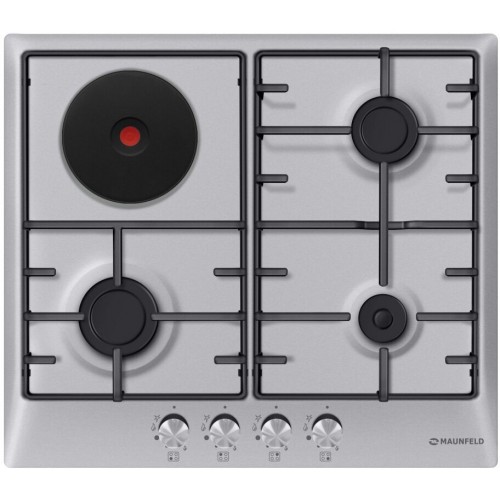 Комбинированная варочная панель MAUNFELD EEHS 64.3CS/KG (серебристый) 