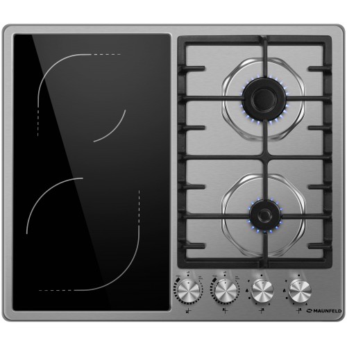 Комбинированная варочная панель Maunfeld EEHS.642VC.3CS/KG (нержавеющая сталь) 