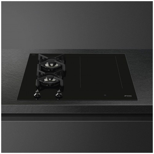 Комбинированная варочная панель Smeg PM3643D (черный) 1