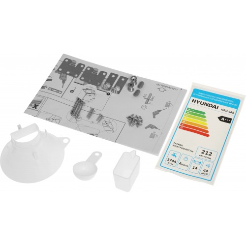 Встраиваемая посудомоечная машина Hyundai HBD 688 (серебристый) 21