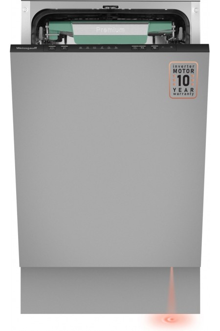 Встраиваемая посудомоечная машина Weissgauff BDW 4536 D Inverter AutoOpen Infolight (серебристый) 