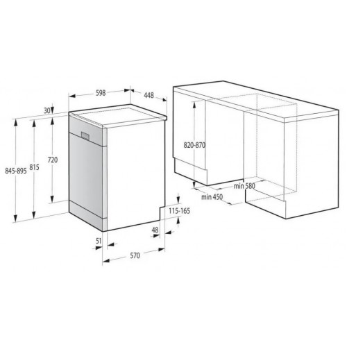 Посудомоечная машина Gorenje GS541D10X (серебристый) 4
