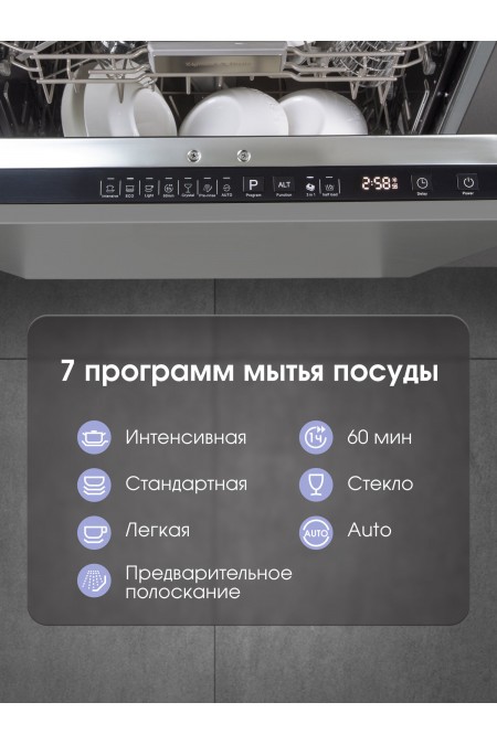 Посудомоечная машина Zigmund Shtain DW 308.6 (черный) 4