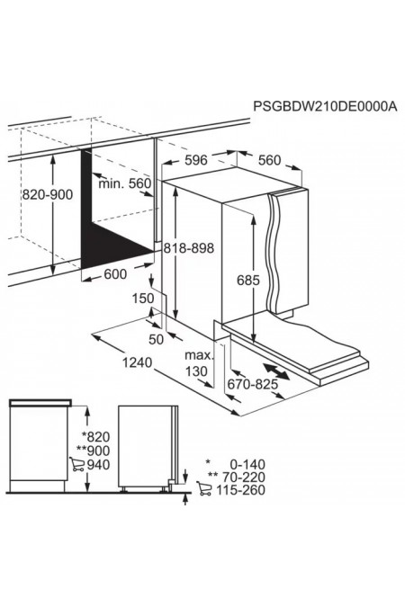 Встраиваемая посудомоечная машина AEG FSE75768P 7