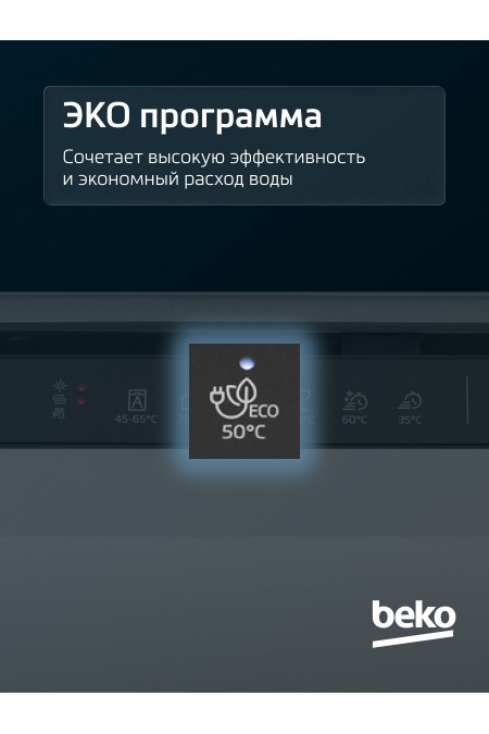 Встраиваемая посудомоечная машина Beko BDIN1S532 (белый) 8