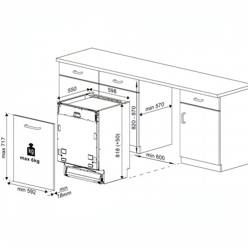 Встраиваемая посудомоечная машина Beko BDIN38530A (белый) 5