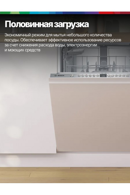 Встраиваемая посудомоечная машина Bosch SMV26DX00T (белый) 8