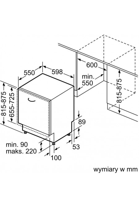 Встраиваемая посудомоечная машина Bosch SMV46KX55E (белый) 7
