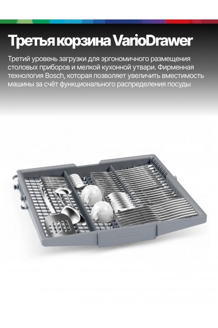 Встраиваемая посудомоечная машина Bosch SPV4HMX55Q (белый) 2