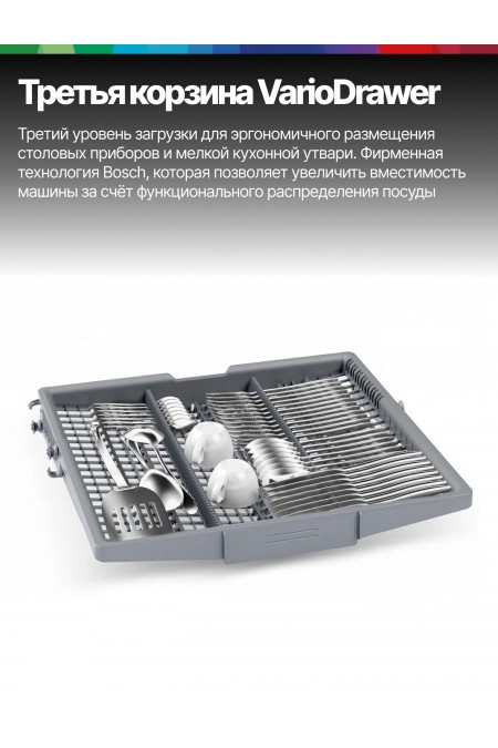 Встраиваемая посудомоечная машина Bosch SPV4HMX65Q (белый) 3